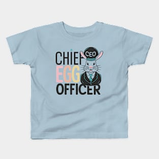 Bunny Chief Egg Officer Kids T-Shirt